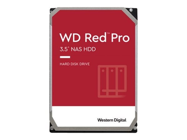 WD Red Pro WD181KFGX - Harddisk - 18 TB - intern - 3.5" - SATA 6Gb/s - 7200 rpm - buffer: 512 MB