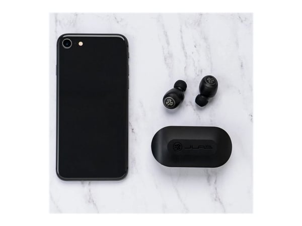 JLab Audio Go Air - True wireless-hodetelefoner med mikrofon - i øret - Bluetooth - svart