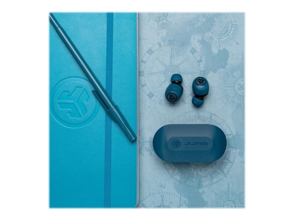 JLab Audio Go Air - True wireless-hodetelefoner med mikrofon - i øret - Bluetooth - svart, marineblå