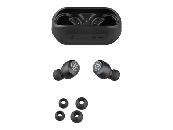 JLab Audio Go Air - True wireless-hodetelefoner med mikrofon - i øret - Bluetooth - svart