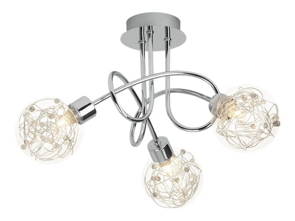Brilliant Joya - Taklampe - 3 innganger - G9 - krom