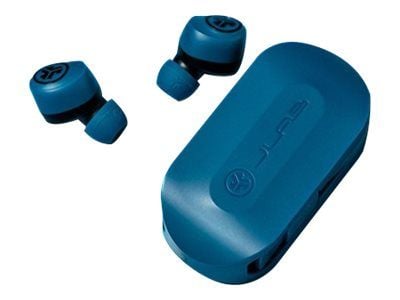 JLab Audio Go Air - True wireless-hodetelefoner med mikrofon - i øret - Bluetooth - svart, marineblå