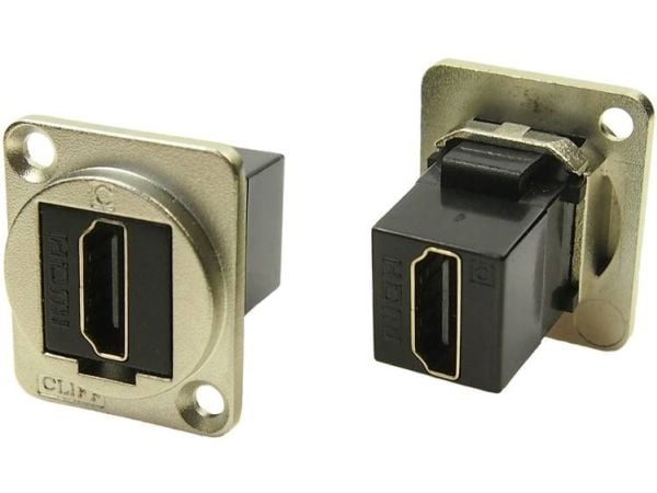 XLR-sovitin HDMI naaras HDMI-sovittimeen, uppoasennus CP30200GM Cliff Sisältö: 1 kpl