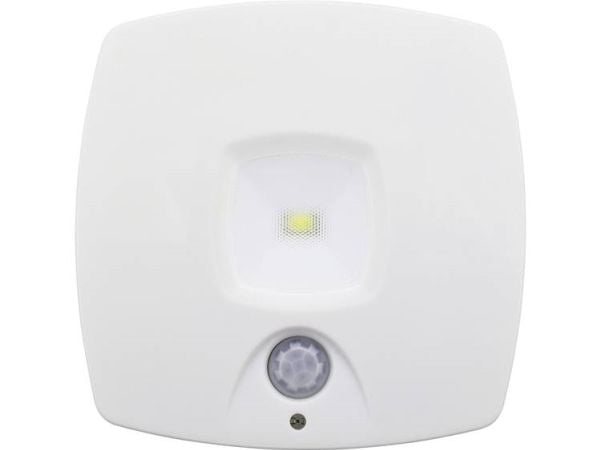 Müller-Licht 27700015 LED-nattljus med rörelsesensor Square LED (RGB) Dagsljus vit vit vit