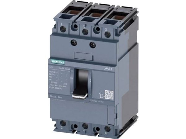Siemens 3VA1132-4ED36 0AA0 Strömbrytare 1 st Inställningsområde (ström): 32 - 32 A Kopplingsspänning (max.): 690 V/AC (B x H x D) 76,2 x 130 x 70 mm