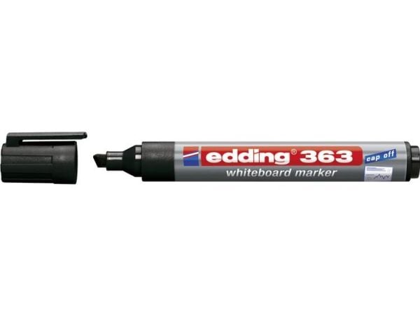 Whiteboardpenna Edding 363, sned spets, svart