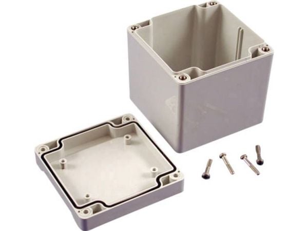 Hammond Electronics 1555EE2GY Universalskap 90 x 90 x 90 Polykarbonat Grå 1 stk Hammond Electronics 1555EE2GY Universalskap 90 x 90 x 90 Polykarbonat Grå 1 stk