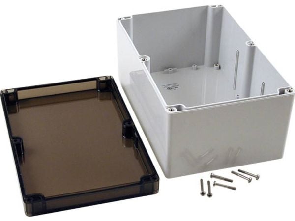 Hammond Electronics 1554VB2GYSL Universalskap 240 x 160 x 120 Polykarbonat Grå 1 stk