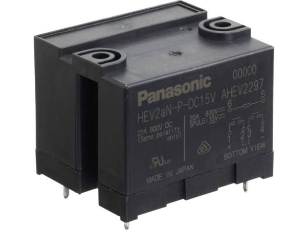 Panasonic HEV2AN-P-DC24V Tulostusrele 24 V/DC 20 A 2 x rajakytkin 1 kpl