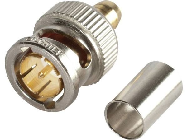 Hicon BNC1.2/5.0HD BNC-liitin Liitin, suora 75 Ω 1 kpl