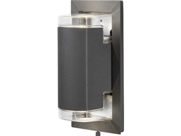 Konstsmide 7987-370, 2 pære(r), IP54, Antracitt, Grå