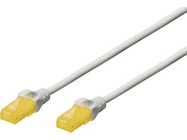 DIGITUS Professional - Patchkabel - RJ-45 (han) til RJ-45 (han) - 50 cm - UTP - CAT 6a - booted, halogenfri, knastfri - grå