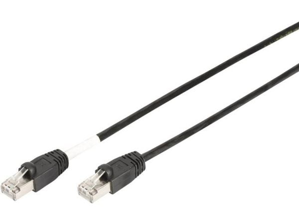 DIGITUS Professional - Liitäntäkaapeli - RJ-45 (uros) - RJ-45 (uros) - 5 m - SFTP - CAT 6 - buutattu, ulkokäyttöön, solmuvapaa - musta - musta