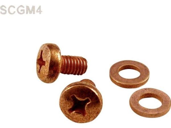 Hammond Electronics SCGM6 Kupari Natural (L x S x K) 12 x 6 x 6 mm 4 kpl 4 kpl