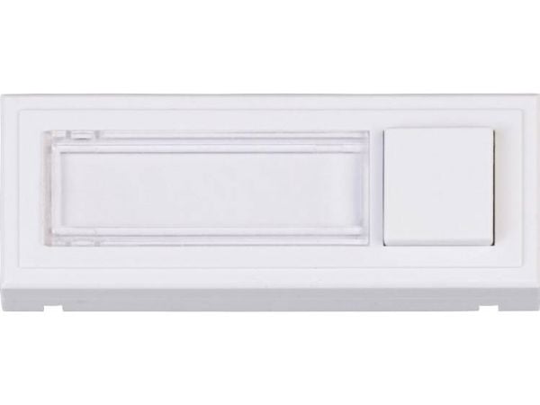 Heidemann Clipfix bell plate, 24 V/1 A, pure white