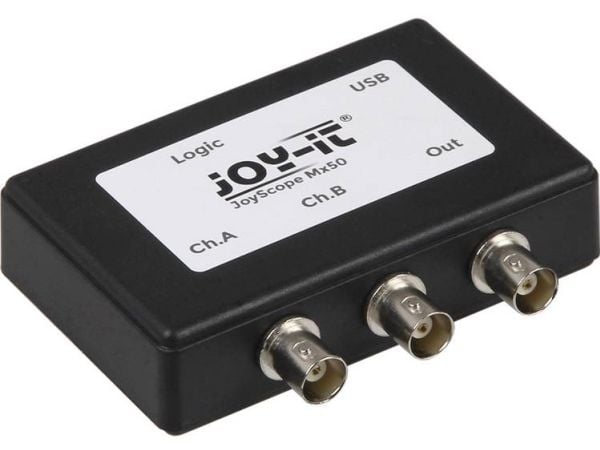 Joy-it digitalt oscilloskop JT-ScopeMega50 48 MHz 2-kanals, 16-kanals 8-bit (JT-ScopeMega50)