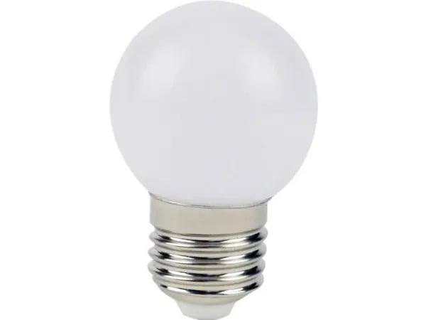 LightMe LM85249 LED (RGB) lamppu Energialuokka G (A - G) E27 Pisaran muoto 0,5 W = 9 W Lämmin valkoinen (Ø x L) 45 mm x 68 mm 1 kpl 1 kpl