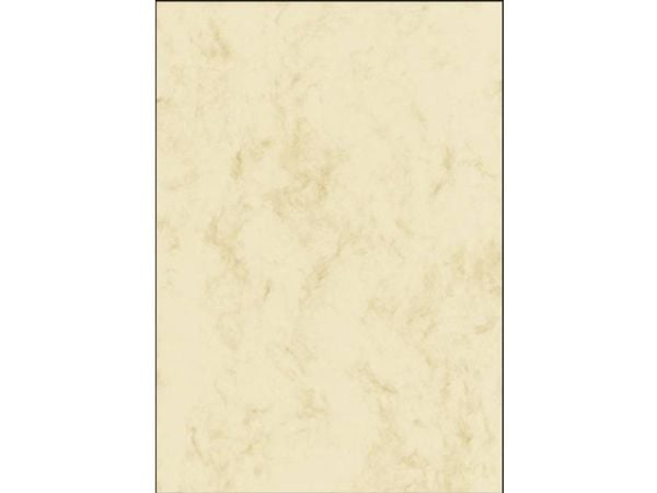Sigel Design Paper - Pergament - marmorbeige - A4 (210 x 297 mm) - 200 g/m² - 50 ark papir