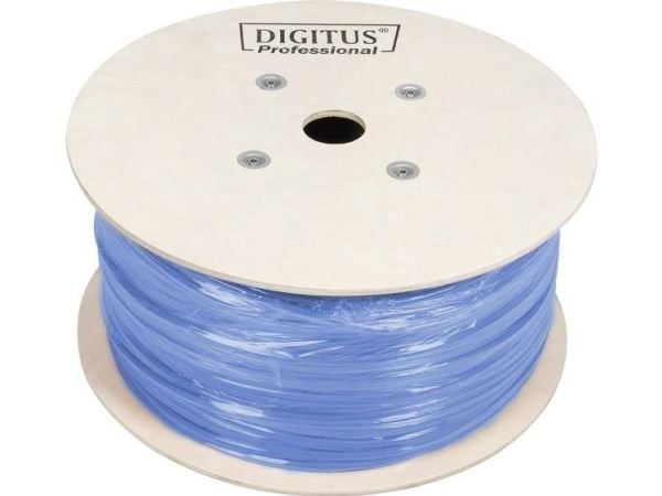DIGITUS Professional asennuskaapeli - irtokaapeli - 305 m - UTP - CAT 6a - IEEE 802.5/IEEE 802.3 - halogeeniton, teipattu - vaaleansininen, RAL 5012