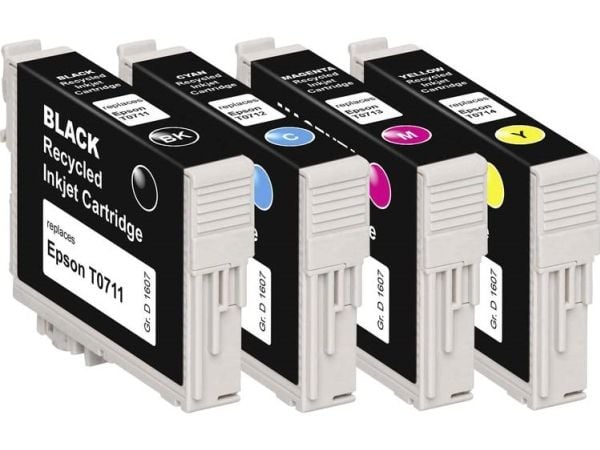 BASETech 1607,4005-126, Kompatibel, Svart, Cyan, Fiolblå, Gult, Epson, Multi pack, Stylus D 120, Stylus D 120 LAN, Stylus D 78, Stylus D 92, Stylus...