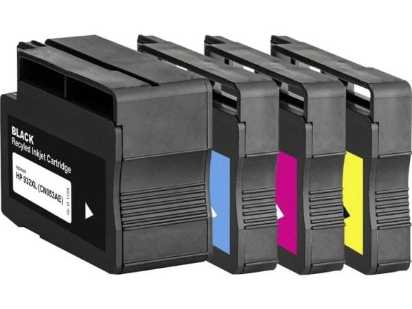 Basetech blekkpatroner kompatibel med HP 932XL, 933XL, CN053AE–CN056AE svart, cyan, magenta, gul BTH174 1725, 4005-126