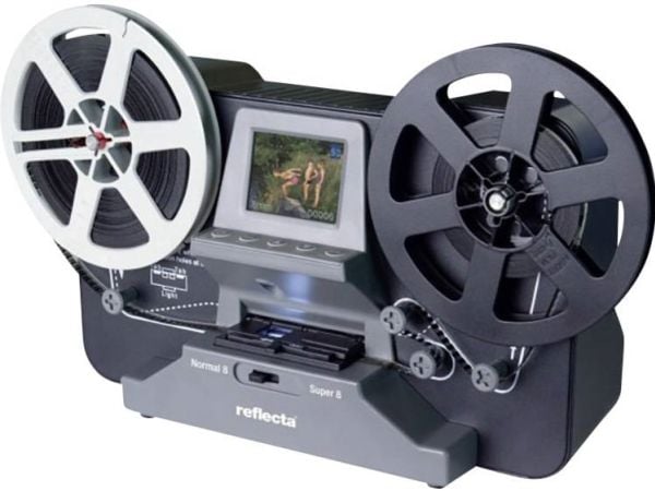 Reflecta Super 8 Normal 8 filmskanner 1440 x 1080 piksler Super 8 rullfilmer, Normal 8 rullfilmer, TV-utgang, minnekortspor, display, digitaliserin...