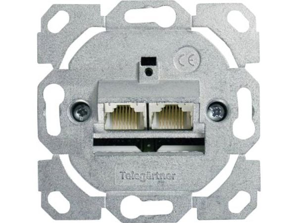 Telegärtner 100022944, 2 x RJ-45, 500 mO, sinkki, sinkki, -40 - 70 °C, 70 mm, 70 mm