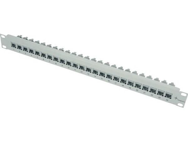 Telegärtner J02023A0026, RJ-11, RJ-12, Cat6a, Grå, Rackmontering, 1U