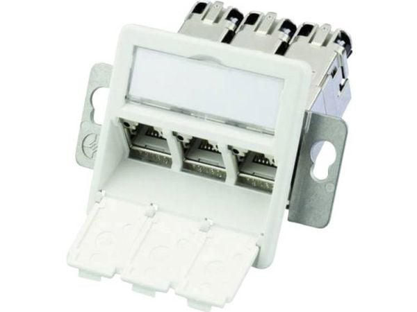Telegärtner J00020A0512, RJ-45, 6a, Valkoinen