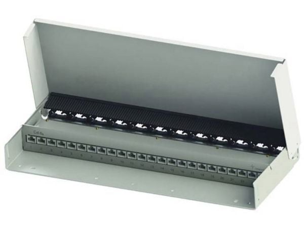Telegärtner MPD24 - Koblingsboks - veggmonterbar - CAT 6a - RJ-45 X 24 - ren hvit, RAL 9010