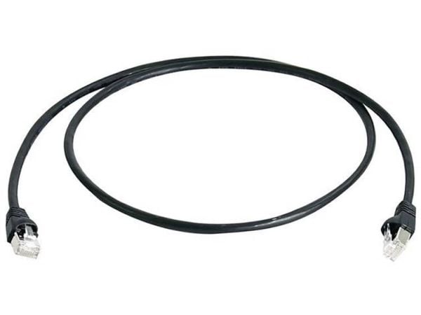 Telegärtner Patch Cord MP8 FS 600 LSZH- 5,0m, 5 m, musta