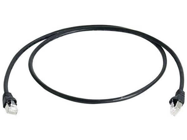 Telegärtner MP8 FS 600 - Koblingskabel - RJ-45 (hann) til RJ-45 (hann) - 1 m - SFTP - CAT 7 - flertrådet - svart