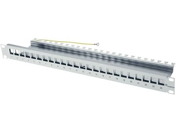 Telegärtner - Patch-panel - 1U - 19" - 24 portar