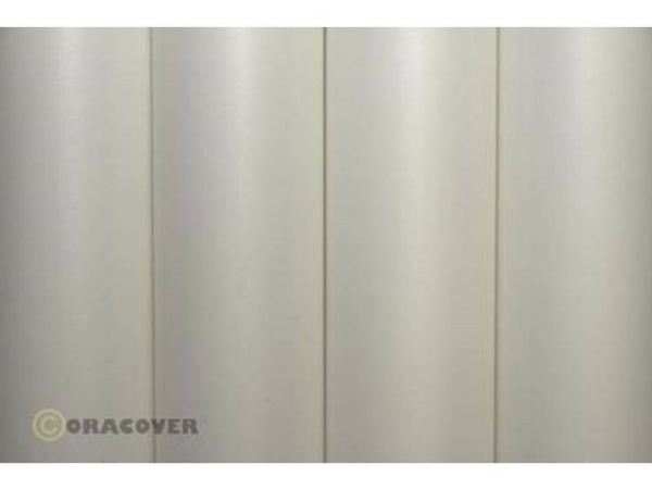 Oracover 10-000-010, Strykbar dekkfilm, Polyester, Hvit