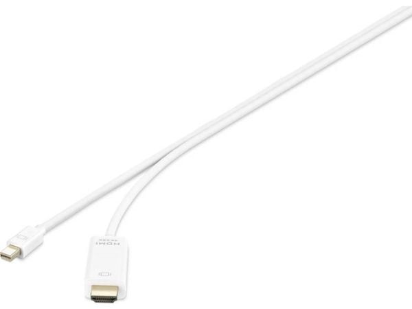 Renkforce RF-4660902, 1,8 m, Mini DisplayPort, HDMI, Hankjønn, Hankjønn, Rett