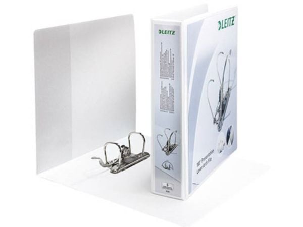 Leitz 180° - Presentationsspakvalvfil - ryggbredd: 65 mm - för A4 Maxi - kapacitet: 350 ark - vit