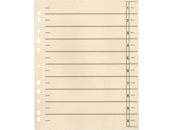 Soennecken skilleark 121009220 1554377 A4 190 g/m² - 100 stk