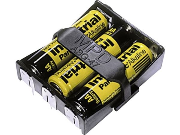 MPD BA3AAPC-UL94V-0 batteriholder 3x R6 (AA) loddetilkobling (L x B x H) 58 x 48 x 16 mm