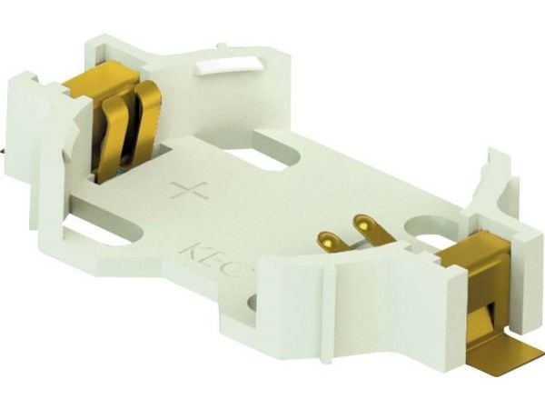 Keystone Electronics 1058 knappcelleholdere 1x CR 2032 horisontal, overflatemontering SMD (L x B x H) 28,40 x 16 x 5 mm