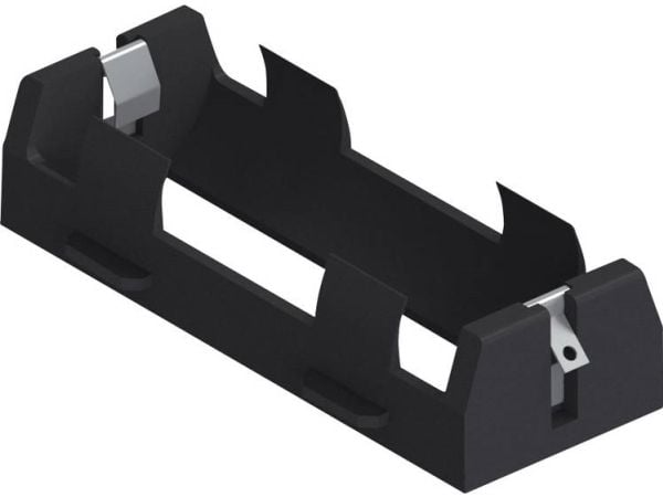 Keystone Electronics 1107 batteriholder for 1x 26650, loddetilkobling (L x B x H) 81 x 29 x 19 mm