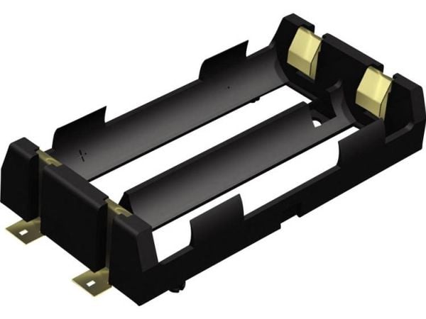 Keystone Electronics 1048 batteriholder 2x 18650 SMD for overflatemontering (L x B x H) 86 x 40 x 19 mm