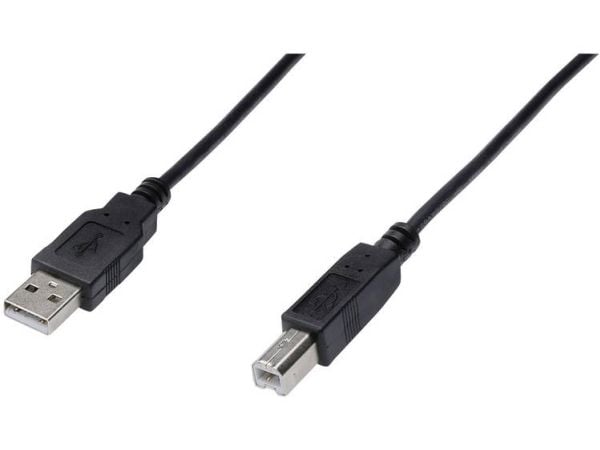 ASSMANN - USB-kaapeli - USB (han) til USB Type B (han) - USB 2.0 - 1 m - lajiteltu