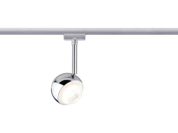 Paulmann 954.55, Spotlight på skinne, 1 ampuller, LED, 2700 K, 315 lm, Kromfarget