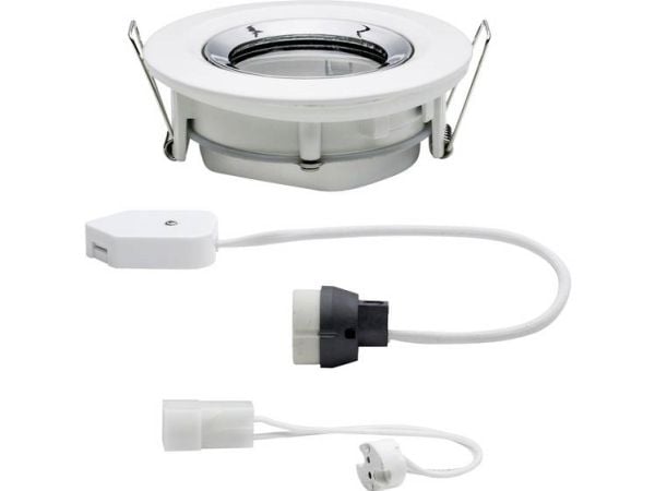 Paulmann 936.63, Innfelt lyspanel, GU5.3, 1 pære(r), 35 W, 230 V, Krom, Hvit