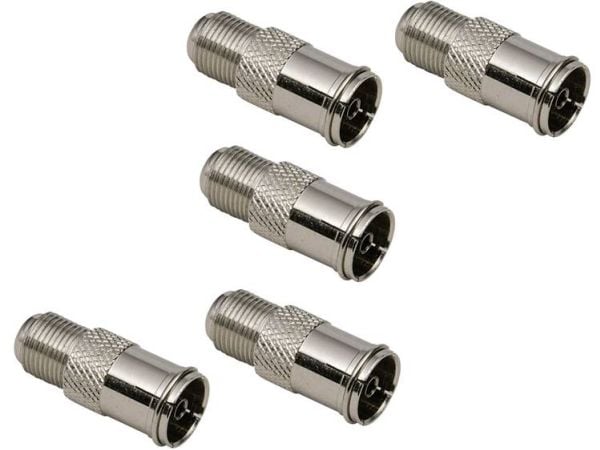 BKL Electronic 0403553 SAT-antennin liitin ja sovitin 5 kpl