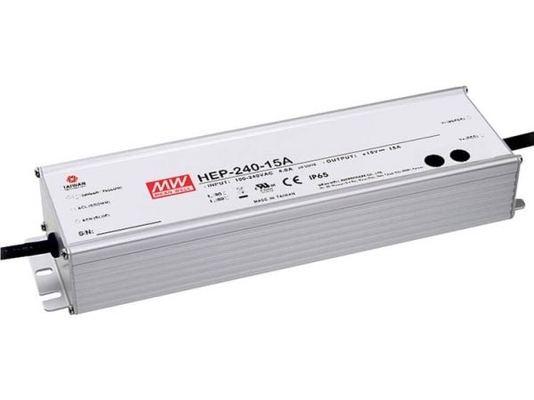 MEAN WELL HEP-240-24A, 90 - 305 V, 240 W, 24 V, 10 A, RoHS, 68 mm
