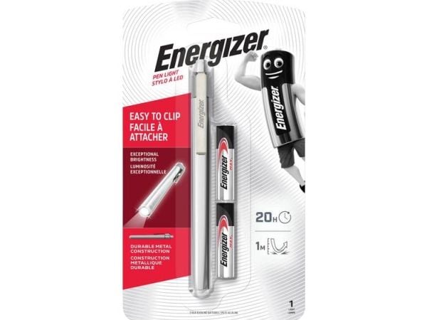 Energizer Metal Penlight LED (RGB) lommelykt batteridrevet 35 lm 20 t 50 g