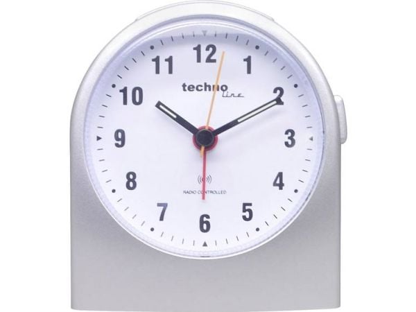 Technoline WT 753, Mekanisk alarmklokke, Rund, Grå, Analog, 1 x AA Mignon (LR06), 95 mm