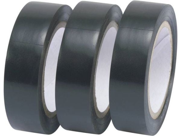 TRU COMPONENTS isolasjonstapesett svart (L x B) 10 m x 15 mm 3 stk