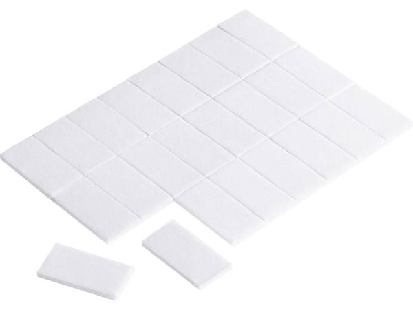 TRU COMPONENTS 1564000 dobbeltsidig klebepads hvit (L x B) 25 mm x 13 mm – 24 stk